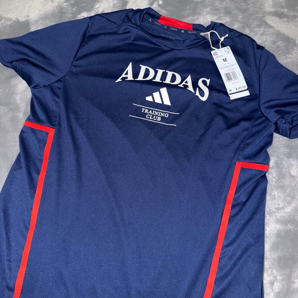 Adidas Training Club T-Shirt Size M Navy Blue NWOT